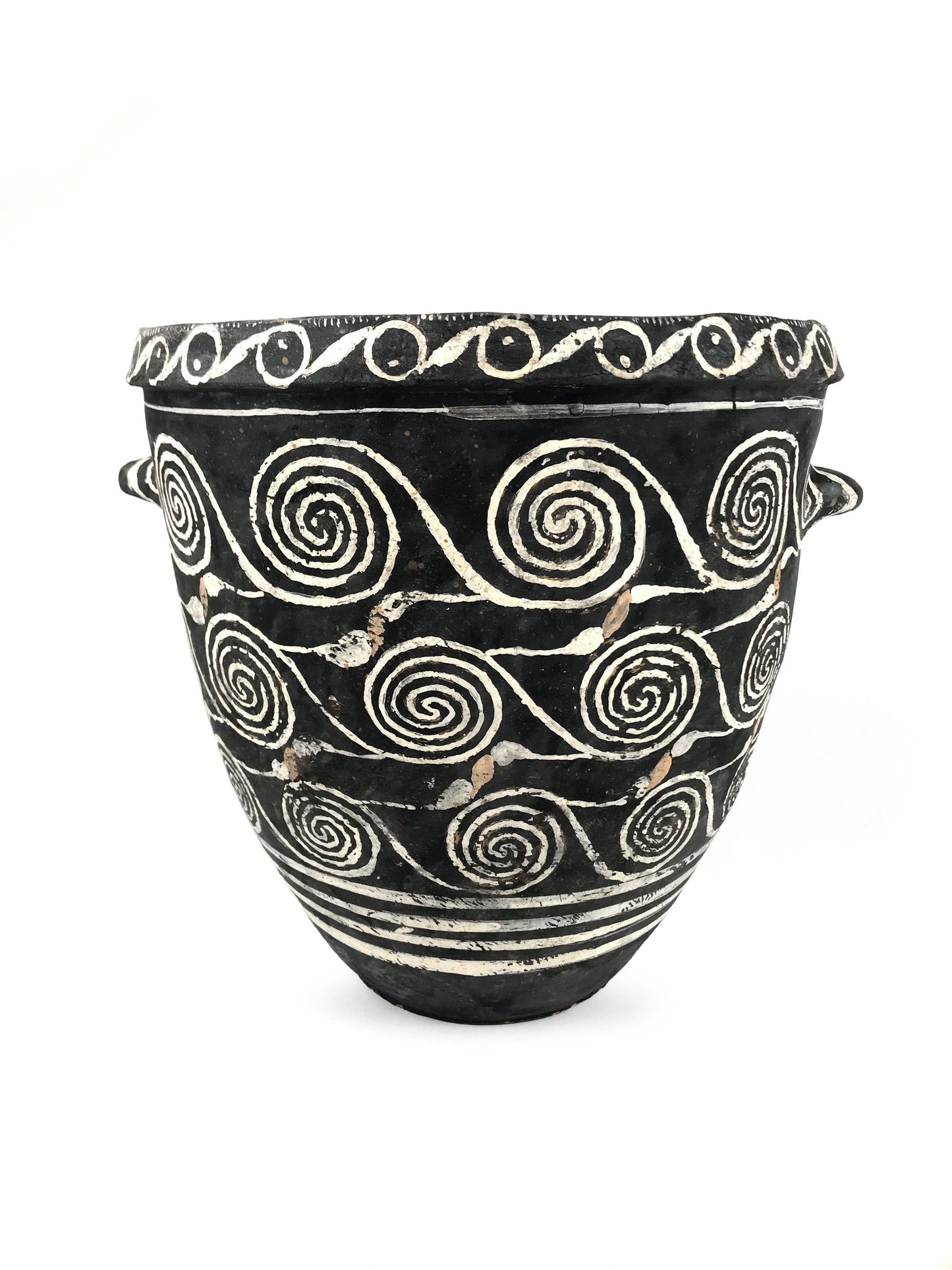 VASO PITHOS IN STILE KAMARES 1800 CIRCA a.C. MINOICO MEDIO - AntonArte